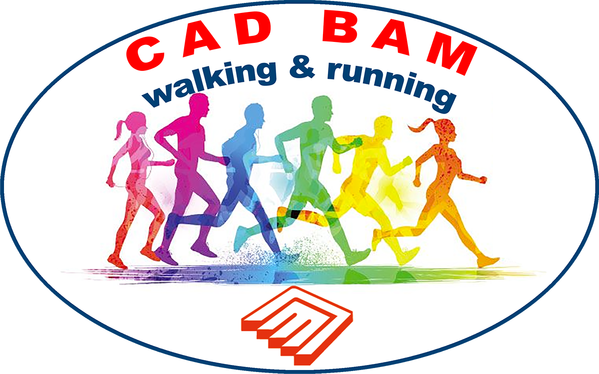 Logo Cad Bam walking & running