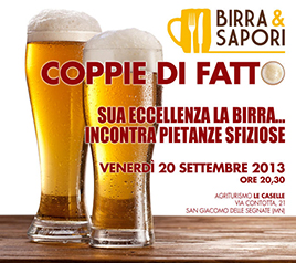 Cena degustazione birre e sapori