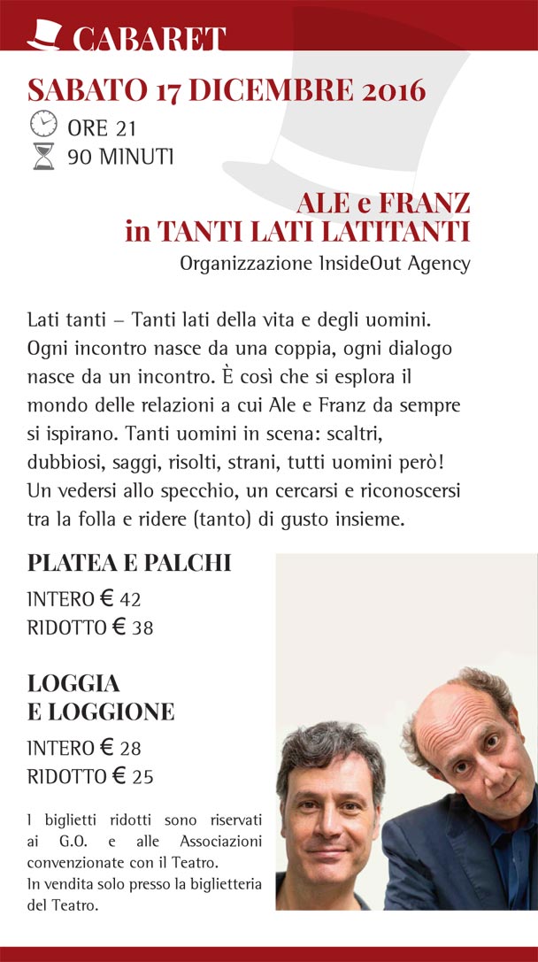 ALE e FRANZ in TANTI LATI LATITANTI