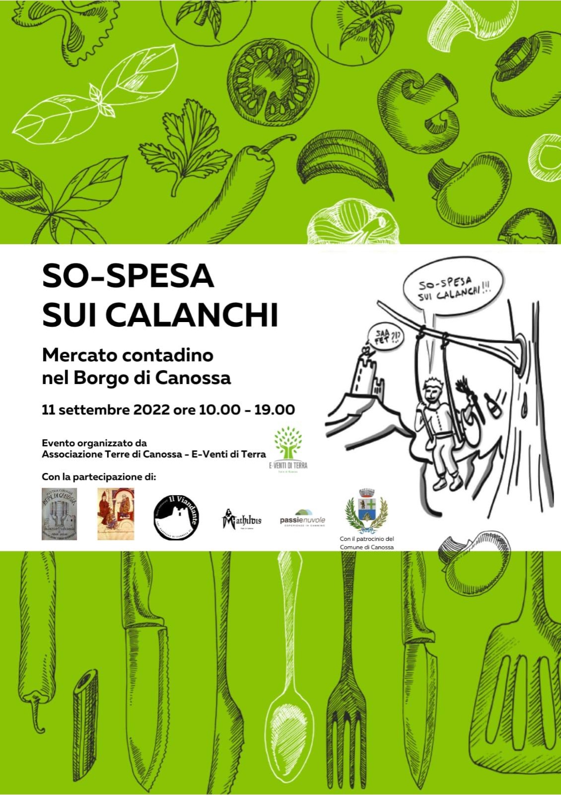 SO-SPESA SUI CALANCHI - Una giornata sull’Appennino reggiano all’ombra del Castello di Canossa: mercatino e paesaggi