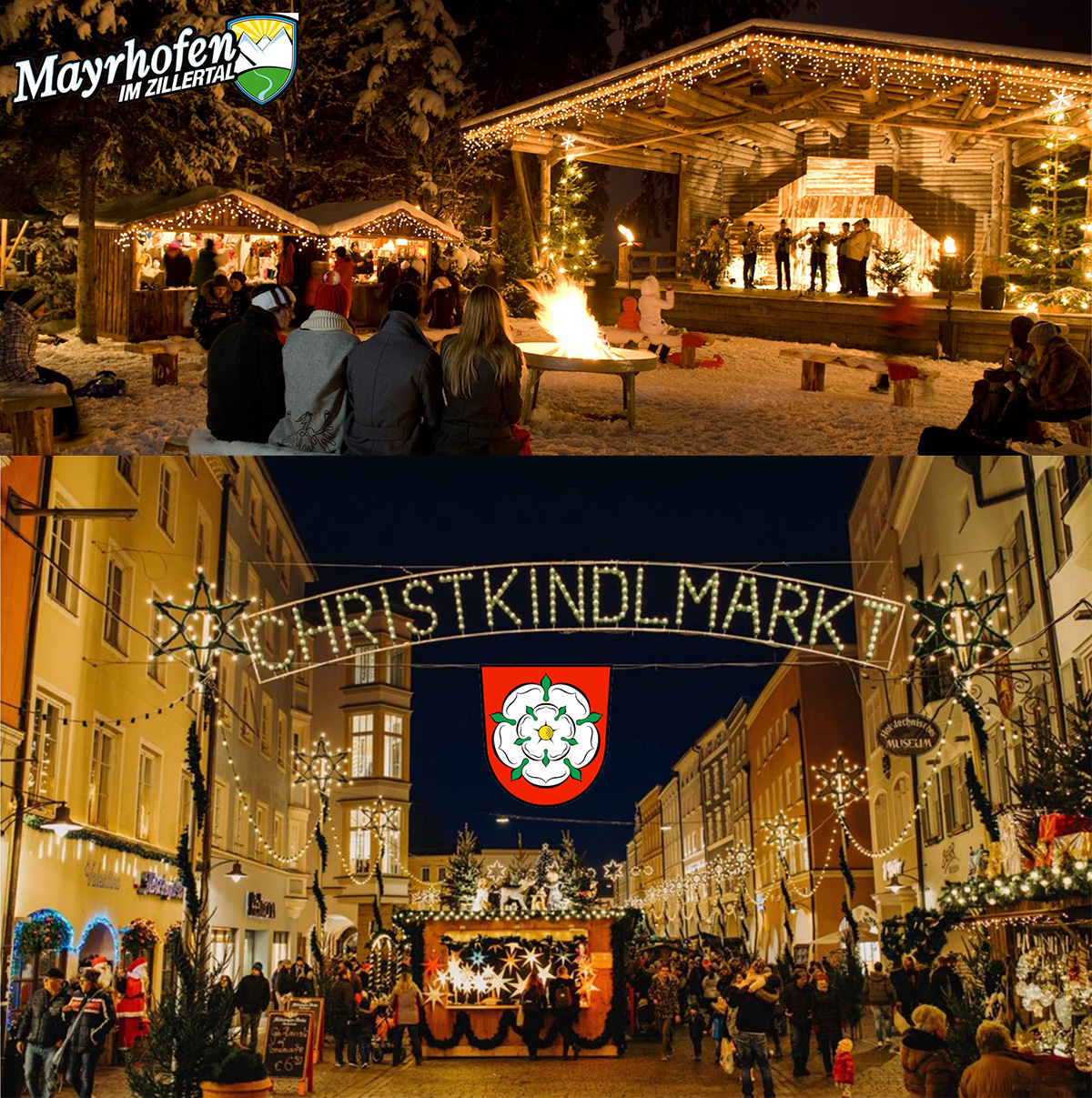 MAYRHOFEN IM ZILLERTAL e Mercatini Natalizi a Rosenheim o Bad Tölz