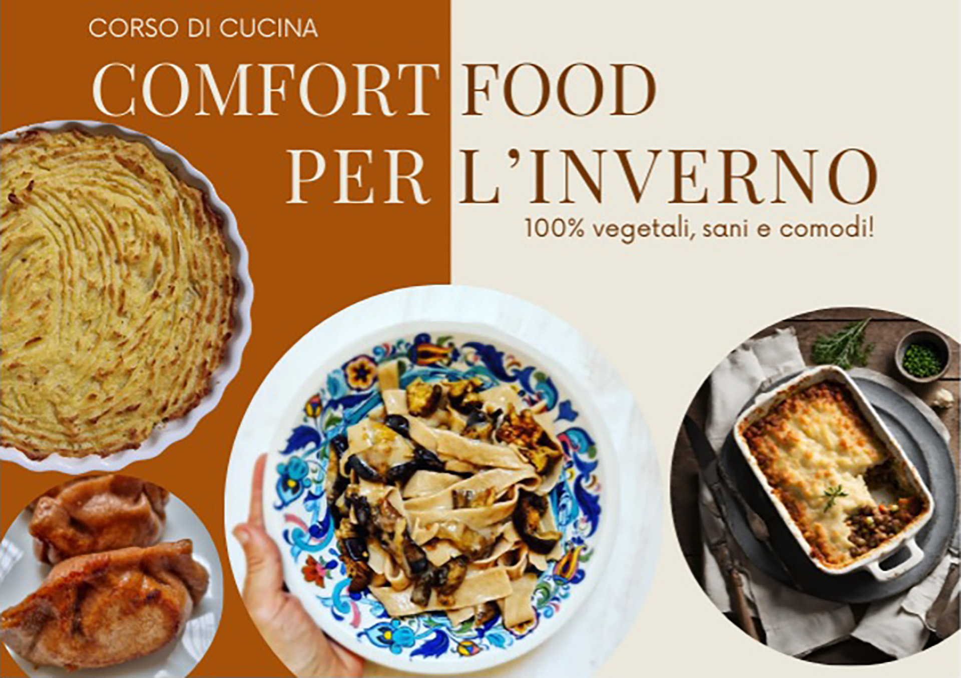 Corso di cucina naturale: CONFORT FOOD PER L’INVERNO