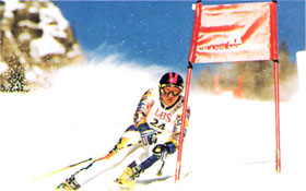Stefano Zanga, primo classificato agli Europei interbancari di sci