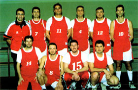 La squadra di basket che si è aggiudicata il IV posto nel campionato provinciale