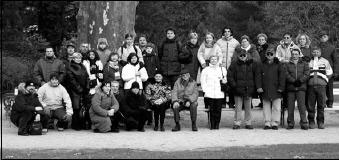 Un gruppo di Mantova nel giardino di Innsbruck (foto Gabriele)