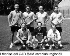 I tennisti del CAD BAM campioni regionali