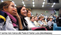 Il sorriso non manca alla Festa di Santa Lucia (foto Mazzola)