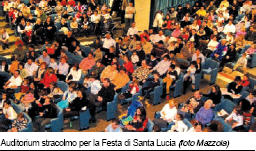 Auditorium stracolmo per la Festa di Santa Lucia (foto Mazzola)