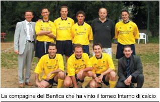 La compagine del Benfica che vinto il torneo interno di calcio