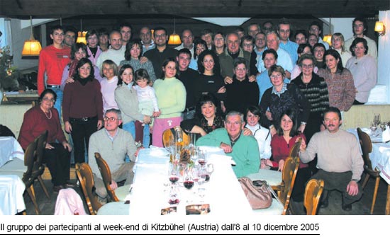 Il gruppo dei partecipanti al week-end a (Austria) dall’8 al 10 dicembre 2005