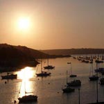 L'alba sul porto di Falmouth