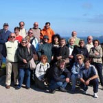 Alcuni componenti del folto gruppo Cad Bam a Land's End