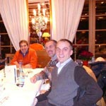 Alcuni partecipanti durante la cena degli auguri
