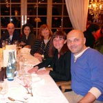 Alcuni partecipanti durante la cena degli auguri