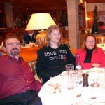 Alcuni partecipanti durante la cena degli auguri