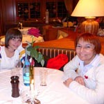 Alcuni partecipanti durante la cena degli auguri