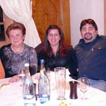 Alcuni partecipanti durante la cena degli auguri