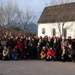 Foto di gruppo prima di iniziare il viaggio di rientro a Mantova