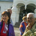 L'organizzatrice del Cad Bam, Chiara Steccanella con alcuni partecipanti.