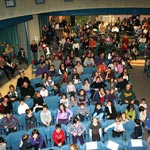 L'Auditorium visto dal'alto a sinistra.