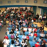 L'Auditorium visto dall'alto a destra.